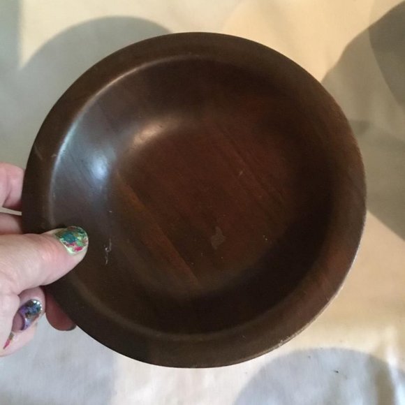 Wooden Bowl Serving Pieces ~ Vintage - Picture 4 of 7